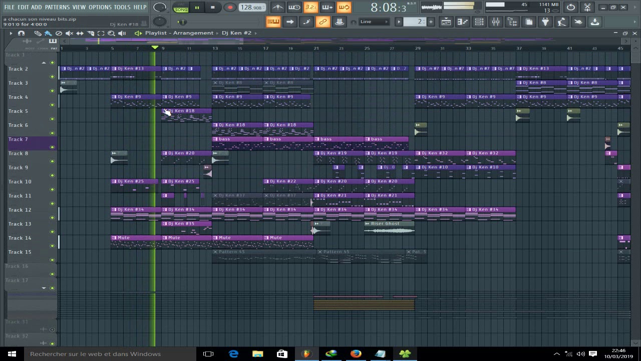 fl studio bit coupé décalé en programmation