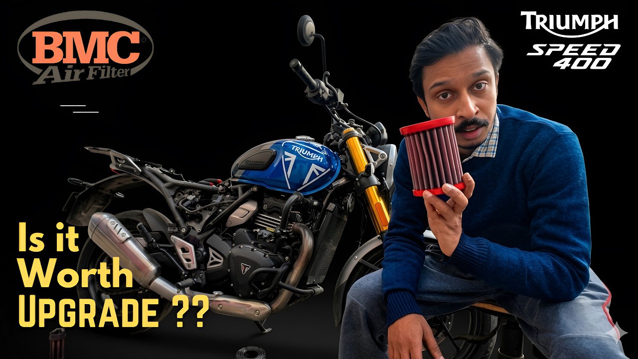Performance Air Filter Upgrade for Triumph Speed 400 | BMC Air Filter