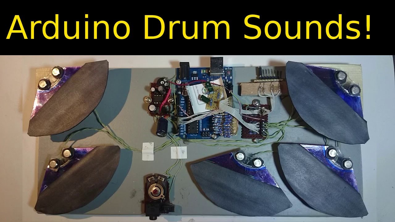 Electronic Drum Kit where an Arduino does all the sounds