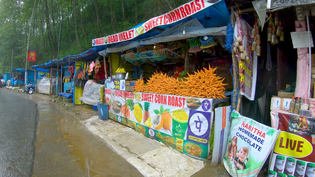 A Rainy Day Walk in Munnar | Relaxing walk in the Kerala rain to enjoy the soothing rain sounds