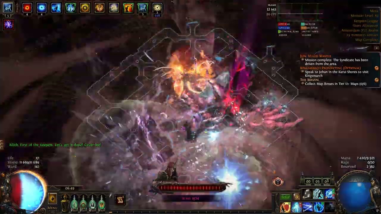 Path of Exile 3.27 Kinetic Blast of Clustering Hierophant - Week 1 Mageblood Ritual +Jun Farm