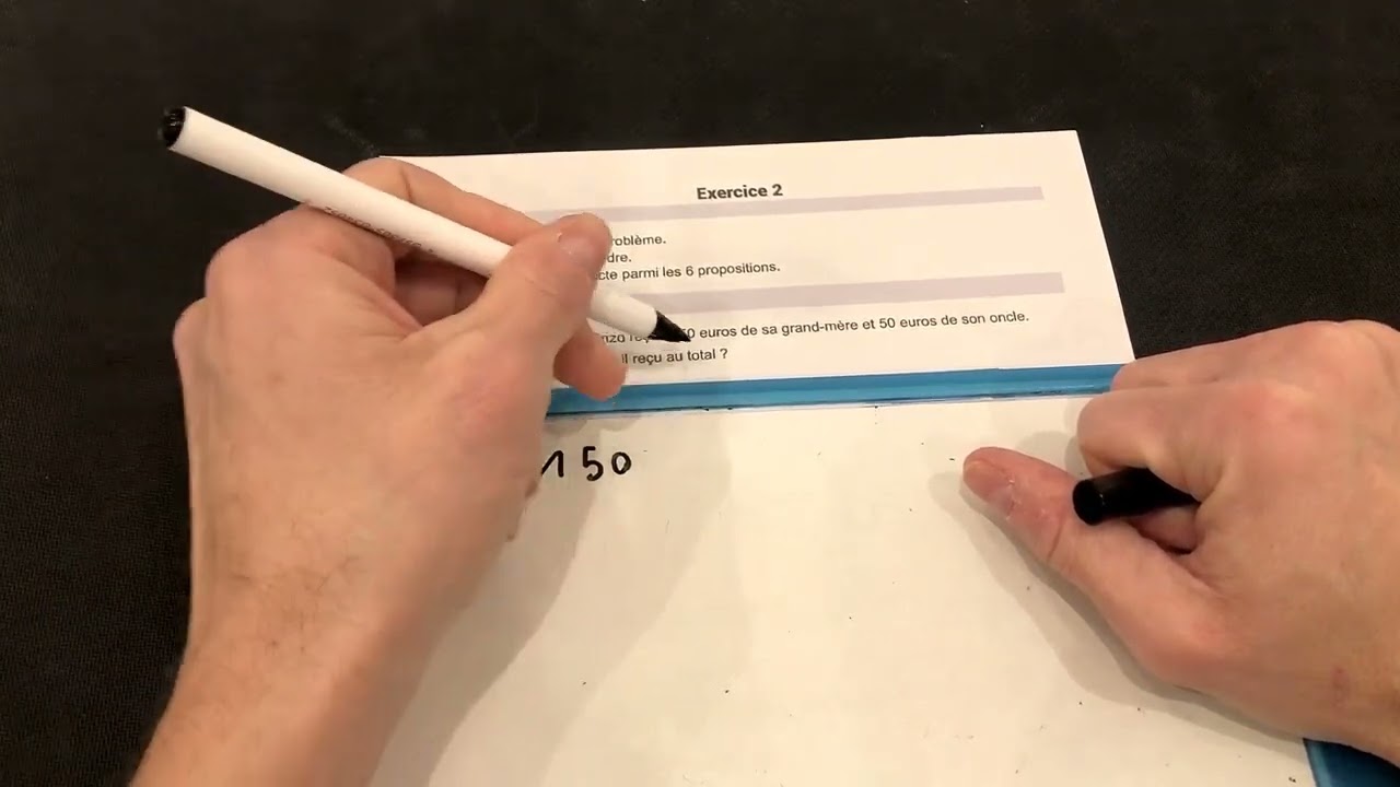 TEST DE NIVEAU PROBLEME DE MATHS CM1 EVALUATIONS NATIONALES 2024 #2