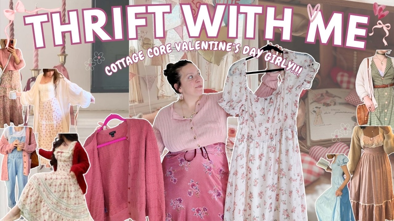ULTIMATE THRIFT WITH ME 2026 💕💌 Cottage Core Valentine's Day Shopping!