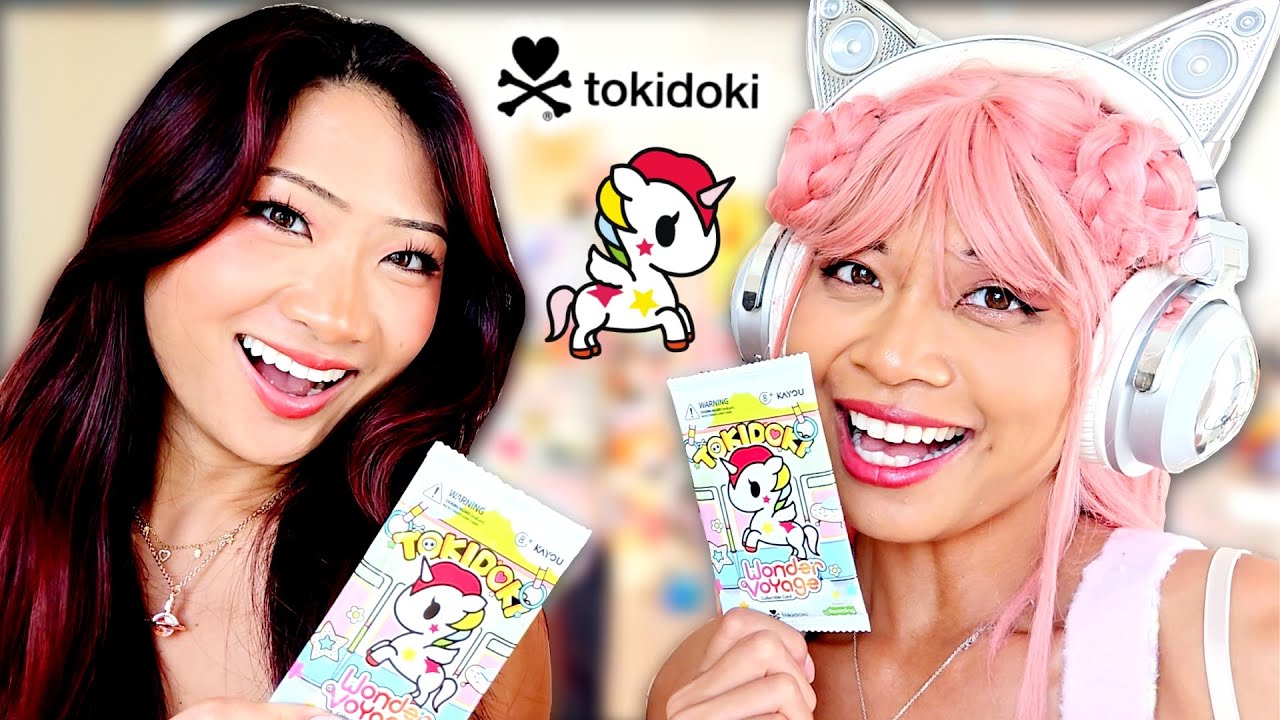 OPENING TOKIDOKI TRADING CARDS WITH MY SISTER!