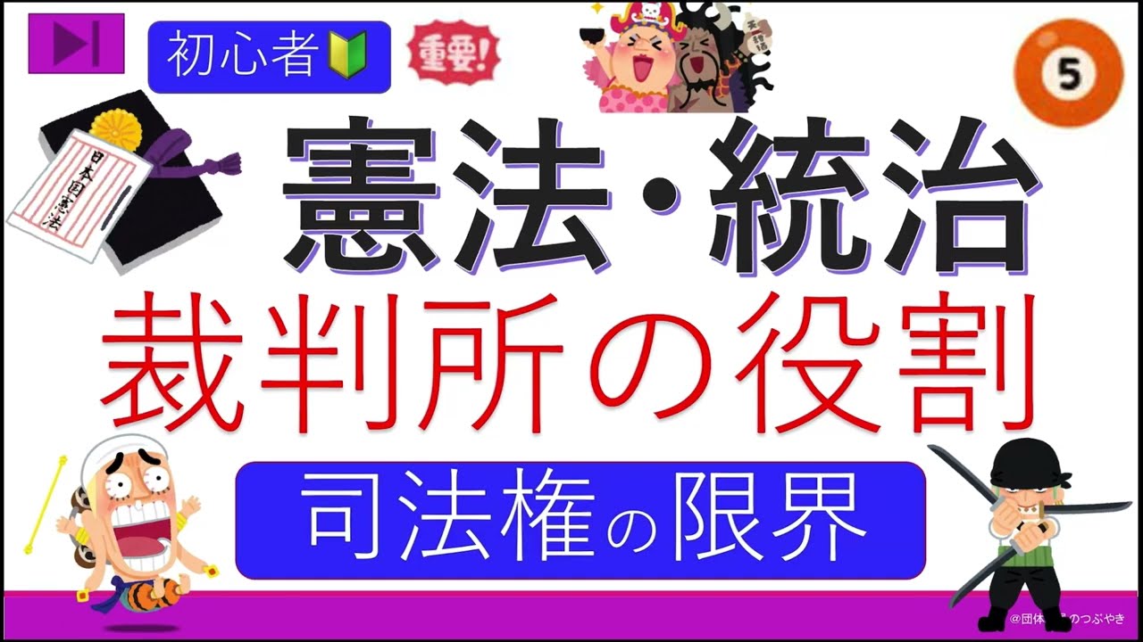 初めての憲法.統治❹（司法権）