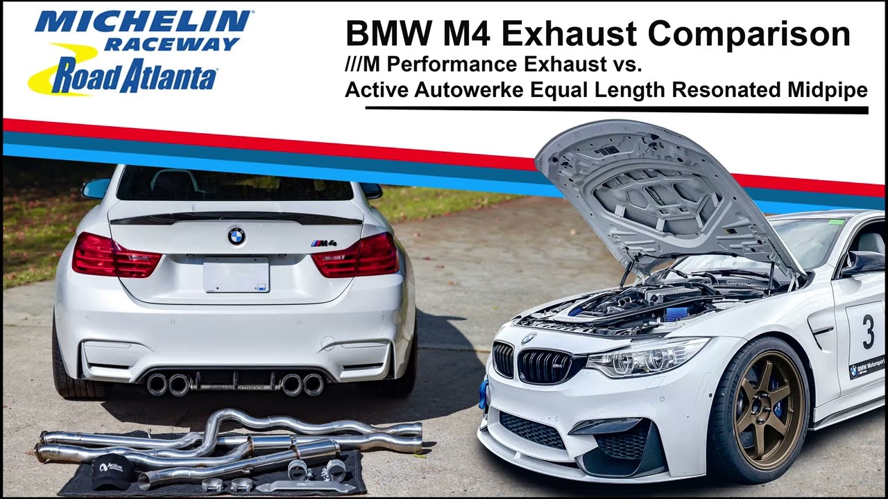 Exhaust Comparison: M Performance Exhaust (MPE) with Active Autowerke Equal Length Midpipe BMW M3 M4