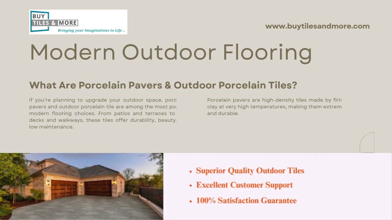Premium Porcelain Pavers for Stylish & Durable Outdoor Spaces