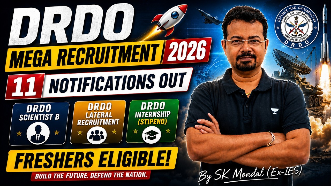 🚨 DRDO 2026 Recruitment Out! 11 Notifications Released | Freshers Can Apply