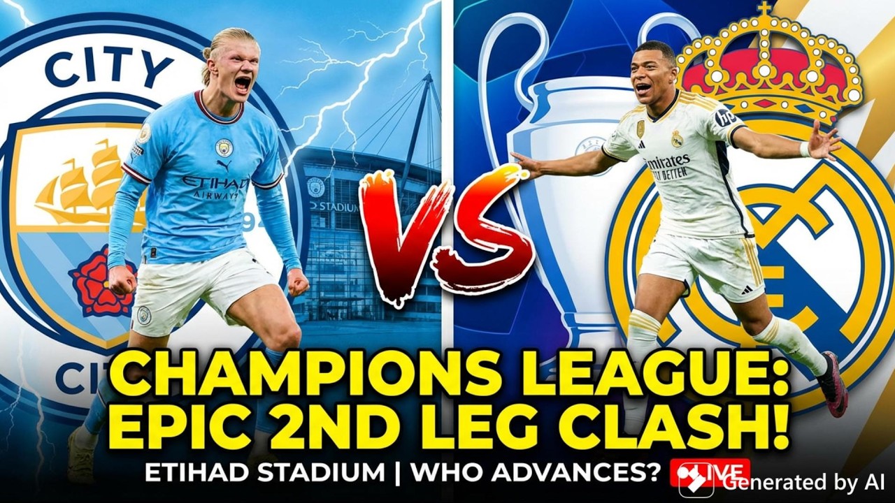 Manchester City vs. Real Madrid Champions League Round of 16 (2nd Leg)