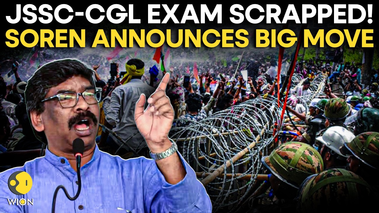 JSSC-CGL Exam CANCELLED! Soren&rsquo;s Big Move After Student Protests | WION Originals