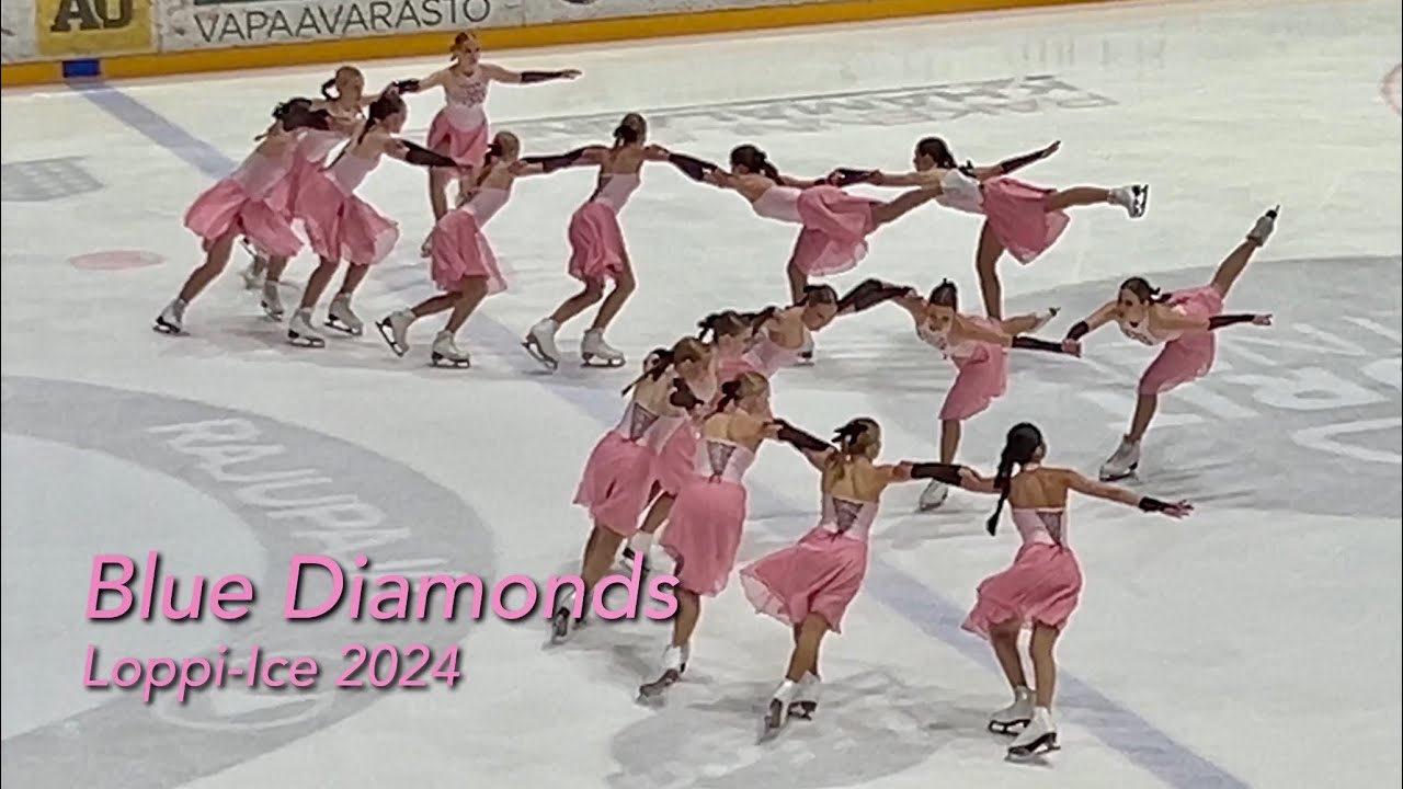 Blue Diamonds - Loppi-Ice 2024 Free skating - Synchronized skating