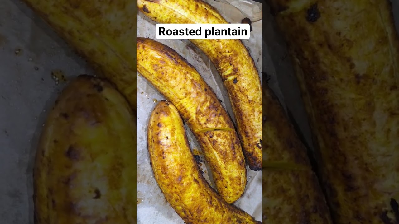 Homemade roasted plantain aka boli recipe. Favorite Nigerian street food #roastedplantain #ayodhya