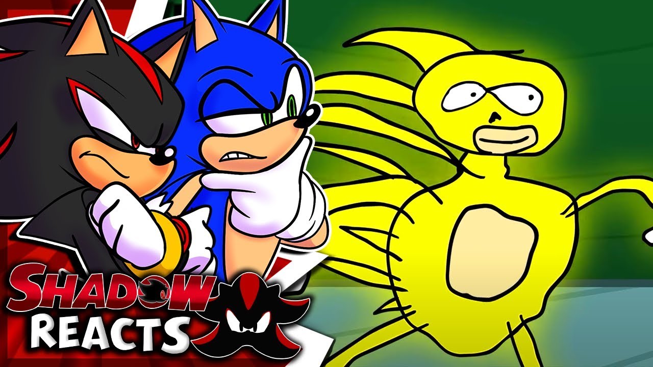 Реакция Соника и Шэдоу на что-то в мультфильме «Соник в кино»!
