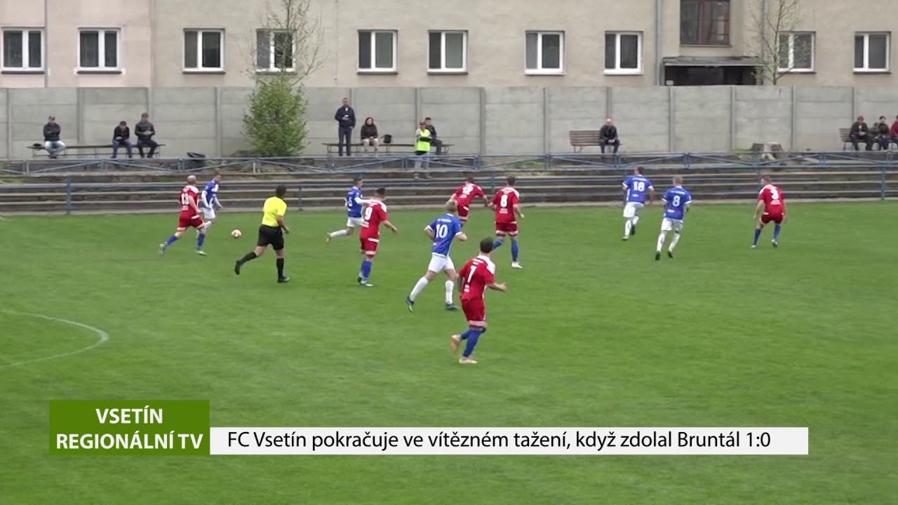 VSETÍN: FC Vsetín pokračuje ve vítězném tažení, když zdolal Bruntál 1:0