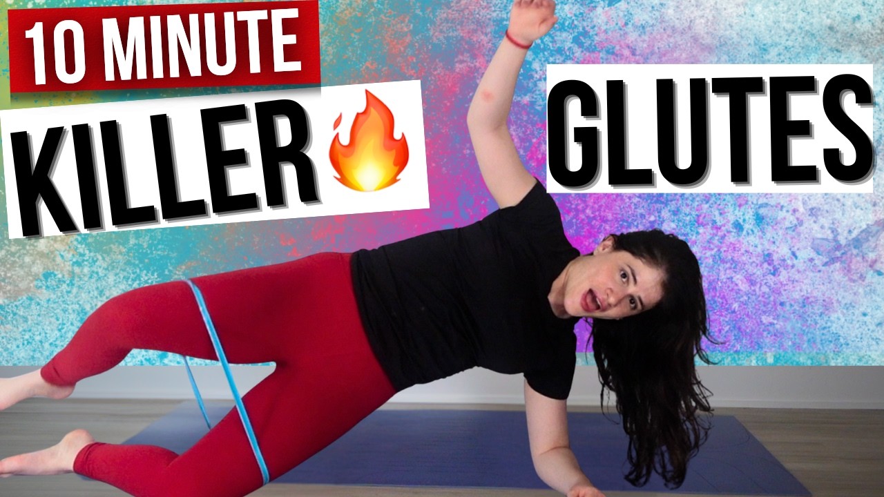 10 Minute Glute Activation Workout 🔥 | Resistance Band Glute Workout for Strength & Growth