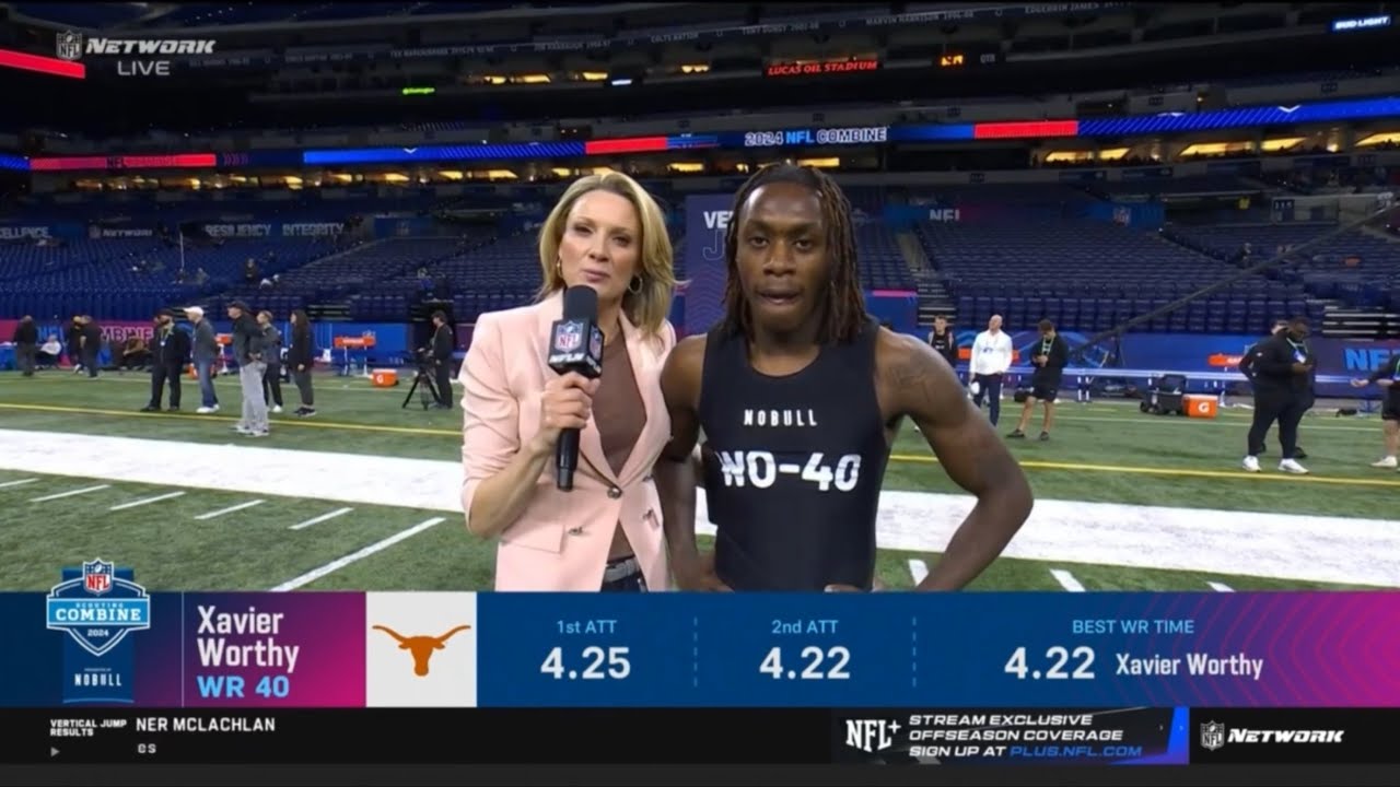 Xavier Worthy breaks the 40 yard dash record NFL Combine 2024 with 4.21