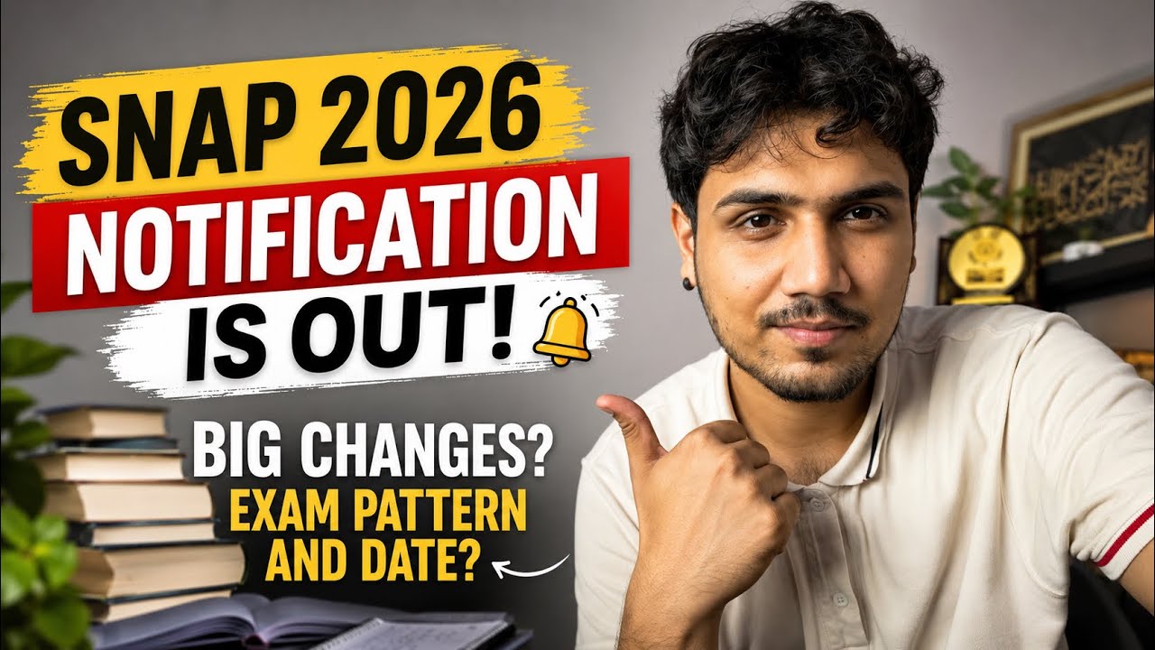 SNAP 2026 NOTIFICATION OUT! 📚🔔| BIG CHANGES, Exam Pattern, Dates & Everything You Need to Know❓