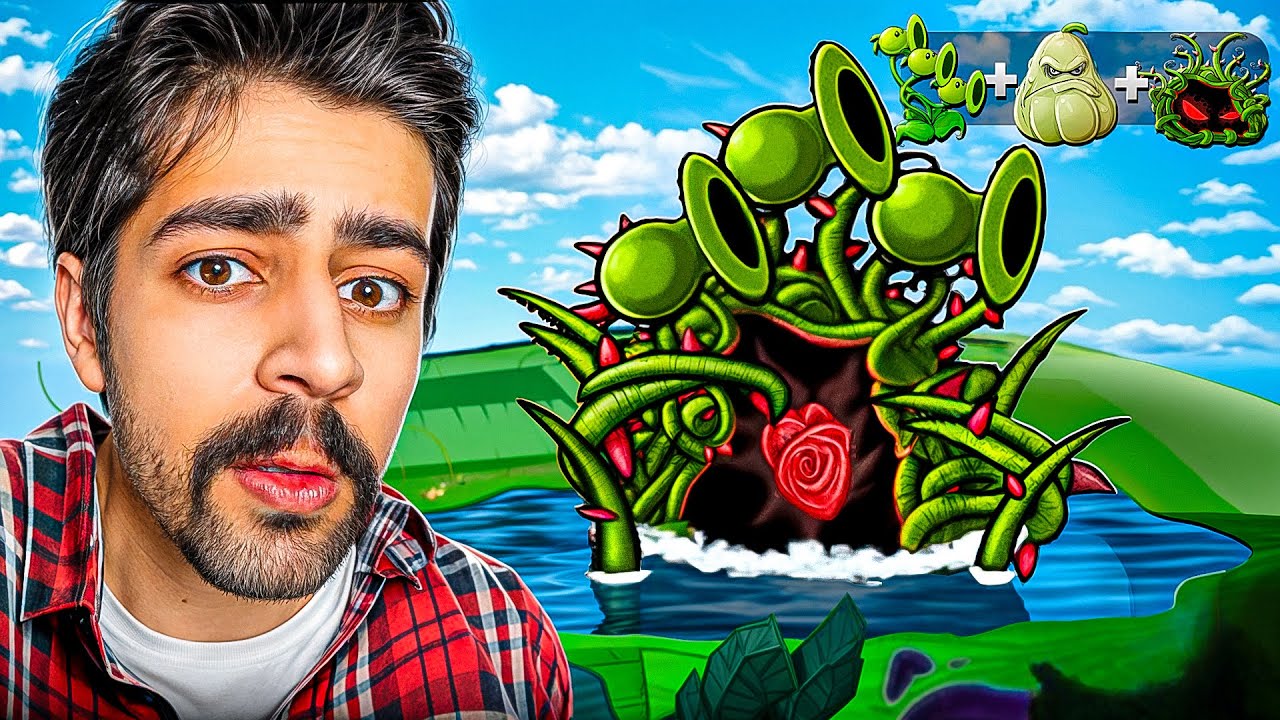 سه تا گیاه رو باهم ترکیب کردم زامبی ها رو جر میدن ! 😮🔥 | PvZ Fusion