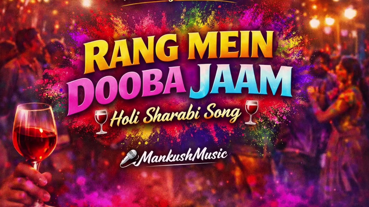 ♥️💝🌈 Holi Special Song –2026  Rang Mein Dooba Jaam 🍷♥️#HoliSpecial #BollywoodStyle @MankushMusic 