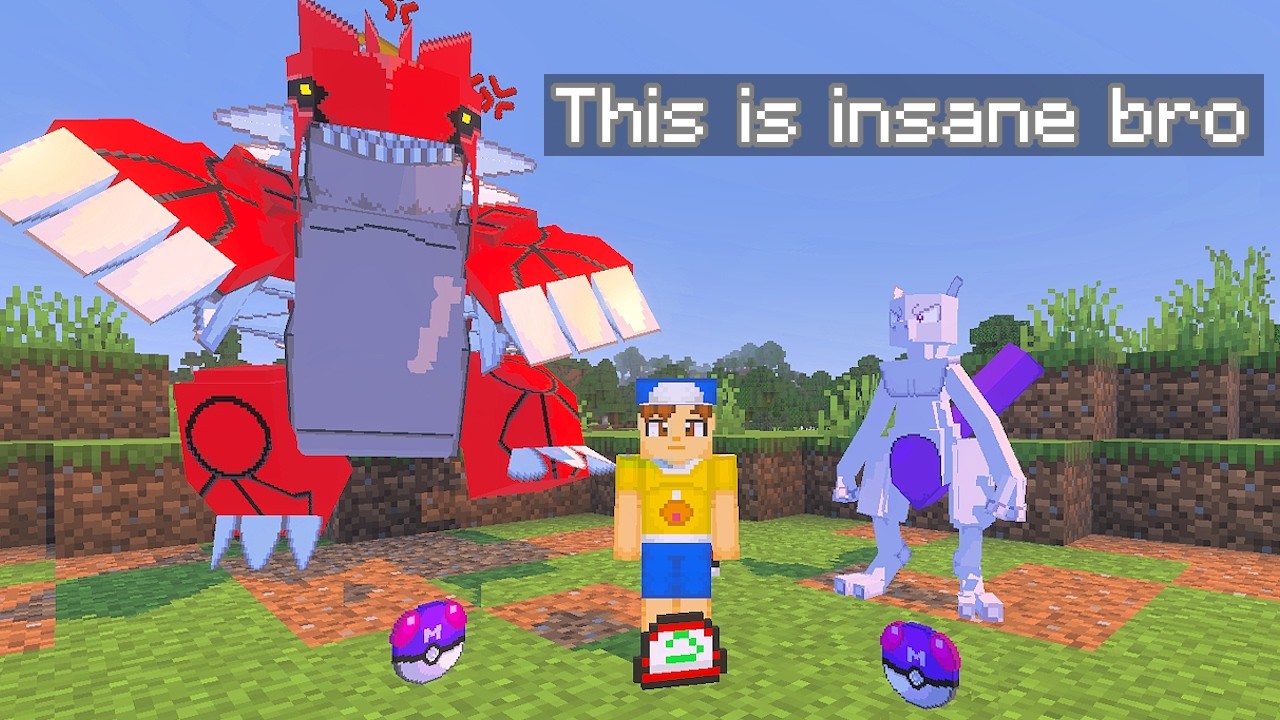 I played Minecraft Bedrock's BEST Pok&eacute;mon Mod