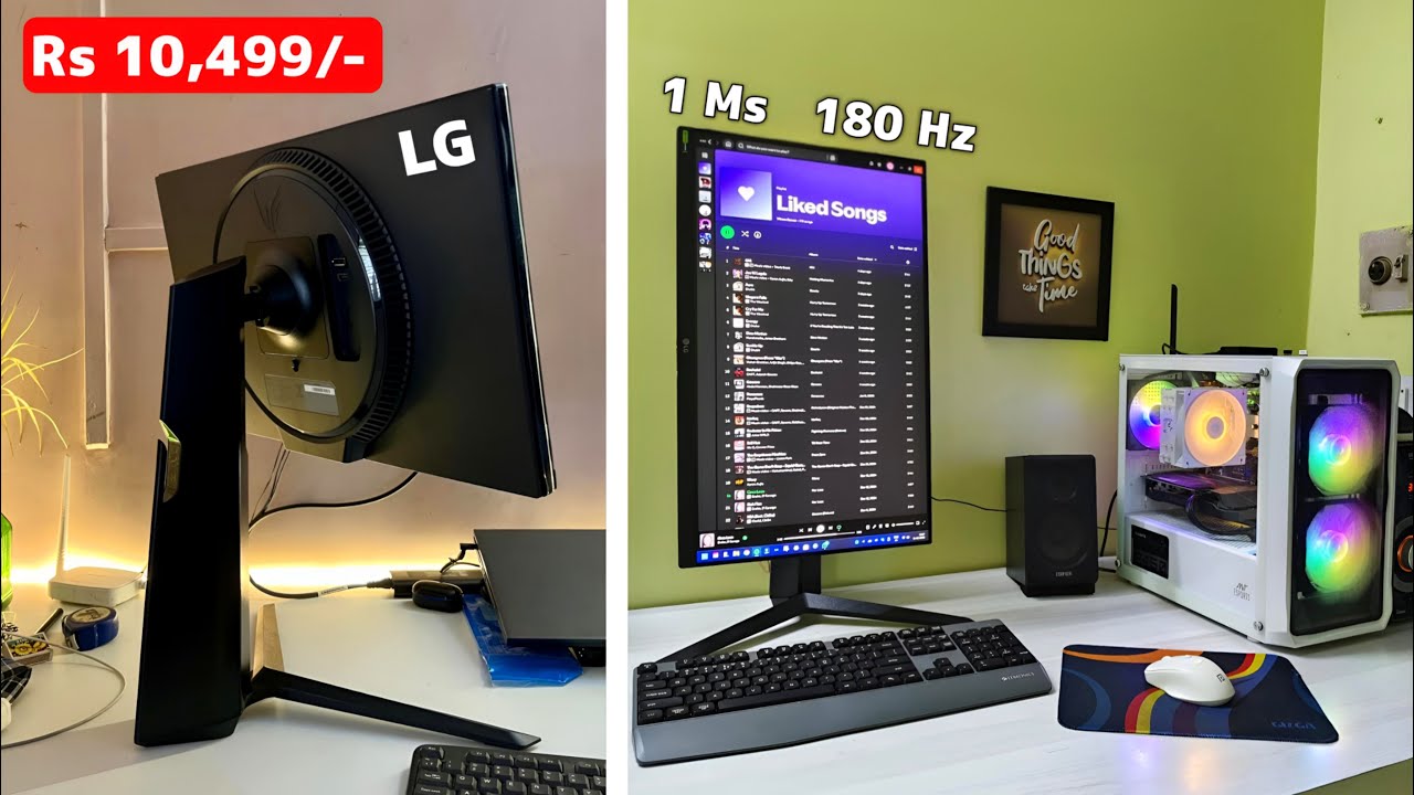 LG Ultragear 24GS65F Gaming Monitor (24 Inch 180 Hz Gaming Monitor)