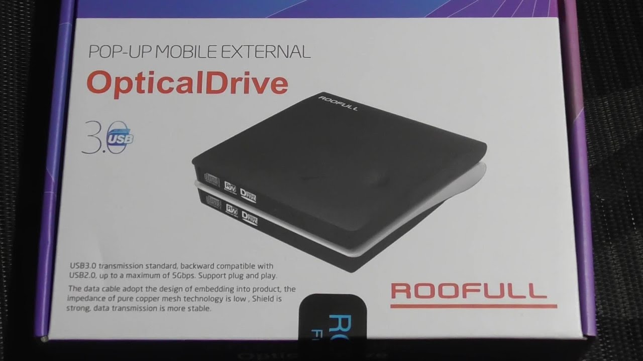 Внешний CD DVD привод от Roofull USB-c USB-A ОБЗОР Настройка для компьютера
