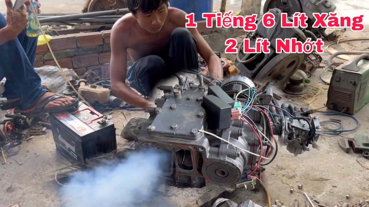 100 Thợ Sửa Máy Cũng Bỏ Cuộc Với Máy Chạy 1 Tiếng 6Lit Xăng