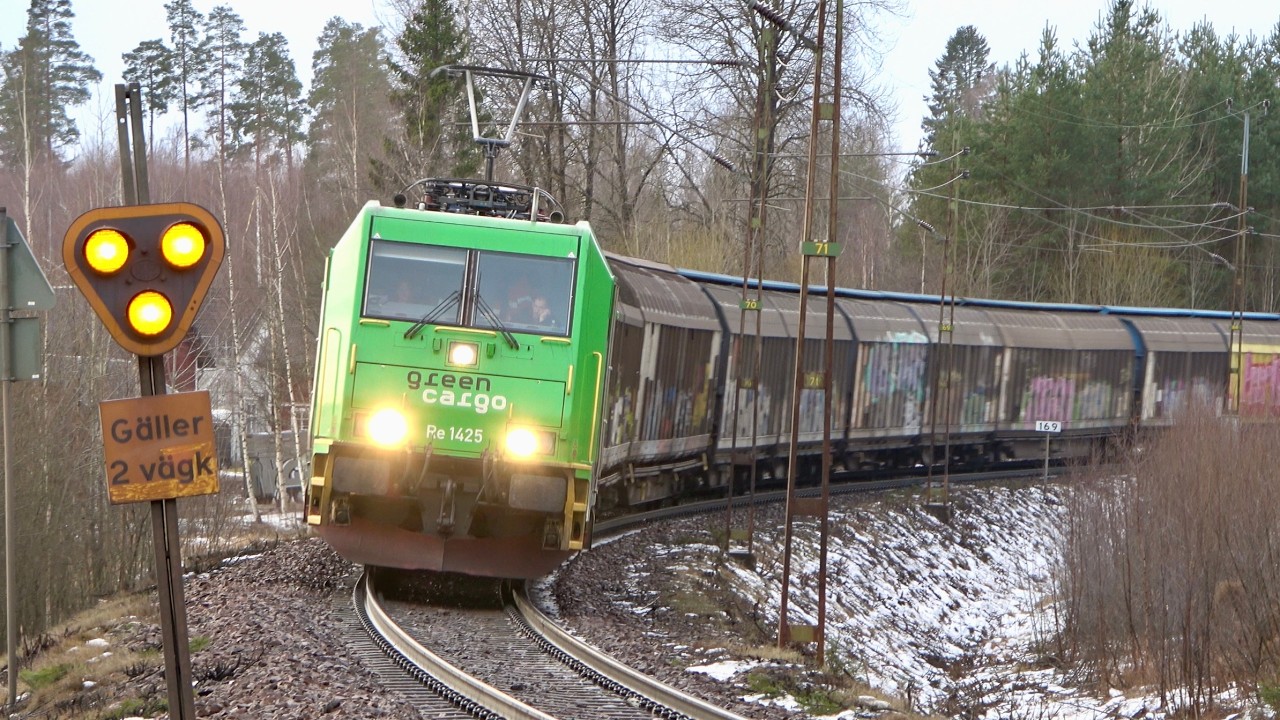 Trains in Fors - between Avesta Krylbo and Storvik