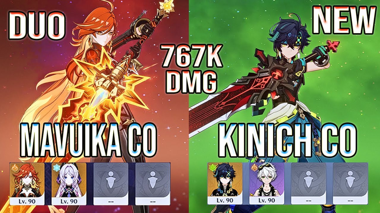 First Duo Mavuika C0 Melt & F2P Kinich C0 Burning New Spiral Abyss 5.5 Floor 12 Genshin Impact