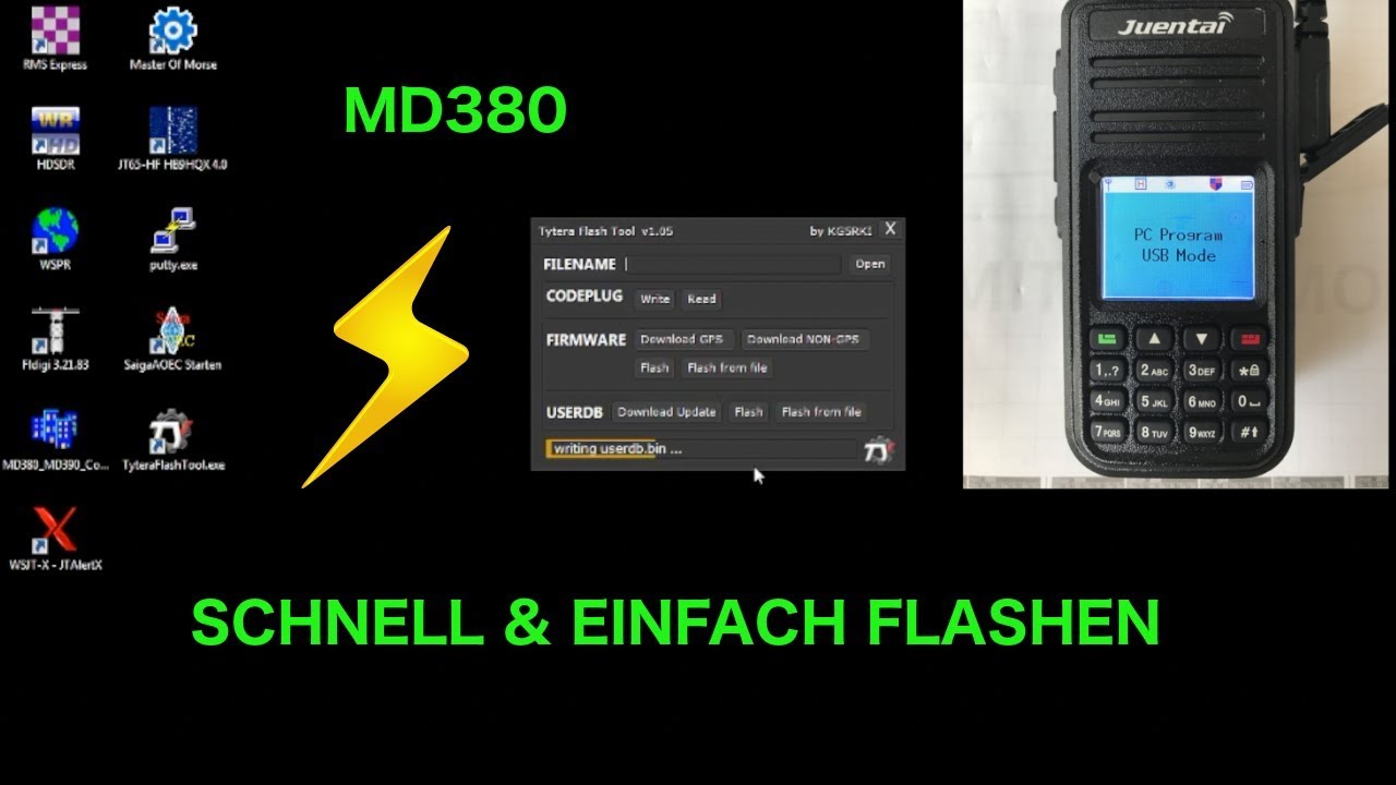 AMATEURFUNK: Tytera Flash Tool f&uuml;r MD380/MD390