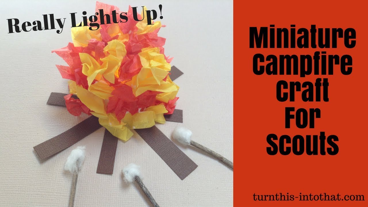 Miniature Campfire Craft for Girl or Boy Scouts