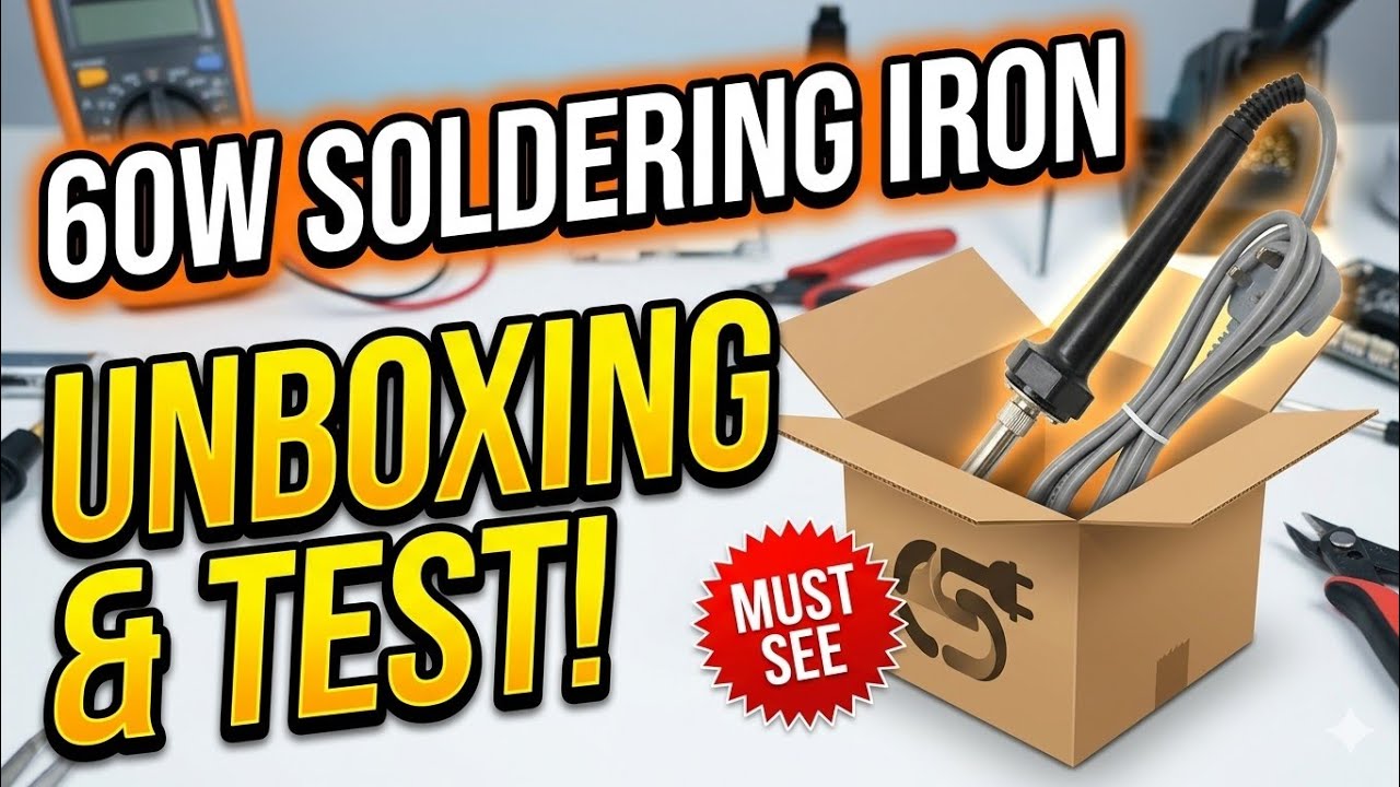 Electronic Spices 60W 240v Soldering Iron Combo Pack Unboxing/ First Impressions. 