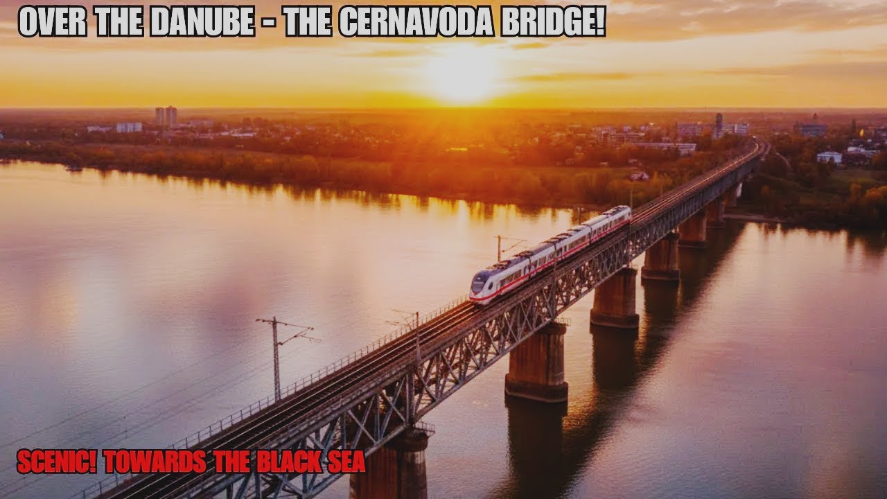 SCENIC RAIL JOURNEY: Crossing the Cernavoda Bridge! Ciulnița - Mangalia (Full Ride)