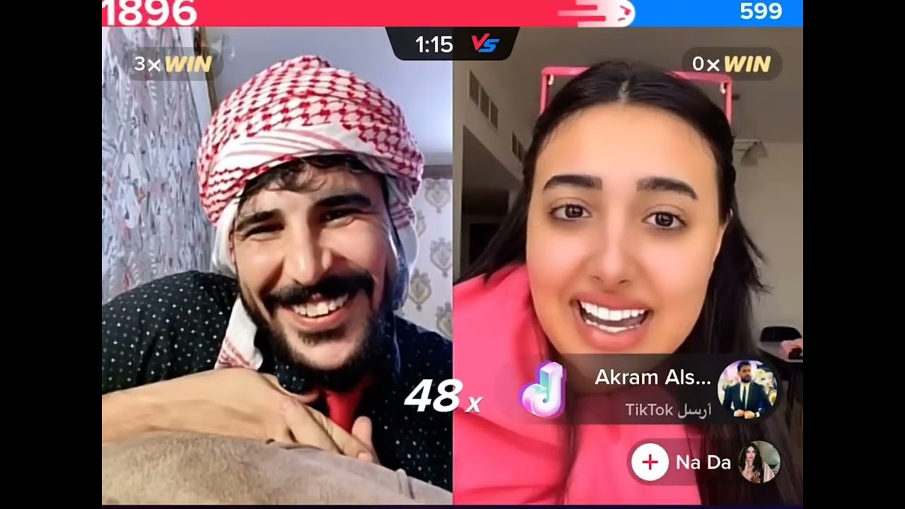 بث حسام الامير وندى 😂 شاهد وشبع ضحك ههههههه
