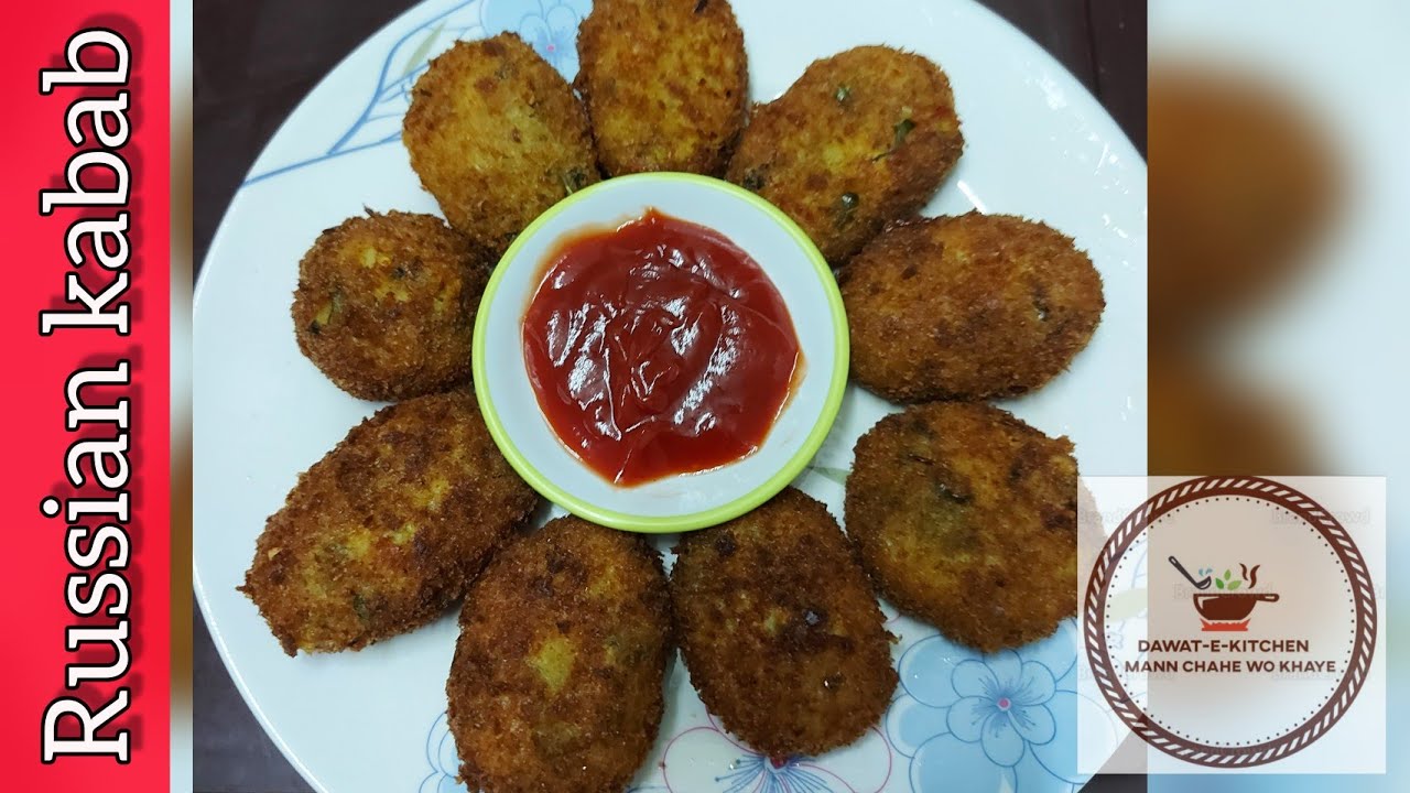 Eid Special Starter Recipe | Russian kabab | Veg and chicken cutlets | Healthy Russian dish|