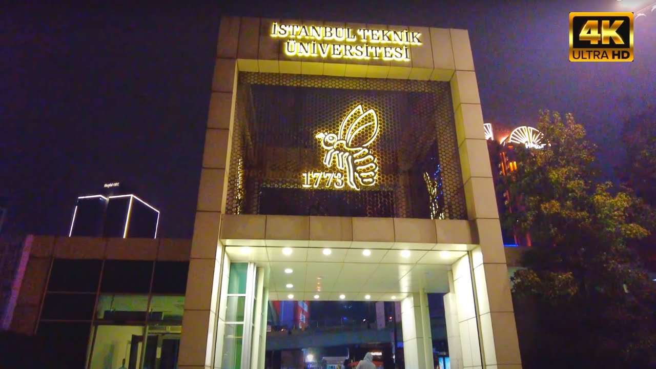 🇹🇷  ISTANBUL TECHNICAL UNIVERSITY ITU NIGHT WALKING TOUR  l  İstanbul Teknik Üniversitesi 2021 4K