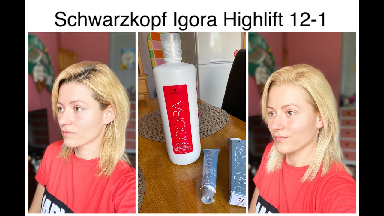 Осветление волос в домашних условиях (Igora Highlift 12-1, Special Blonde Cendre) Освежение цвета #Blonde #Holly