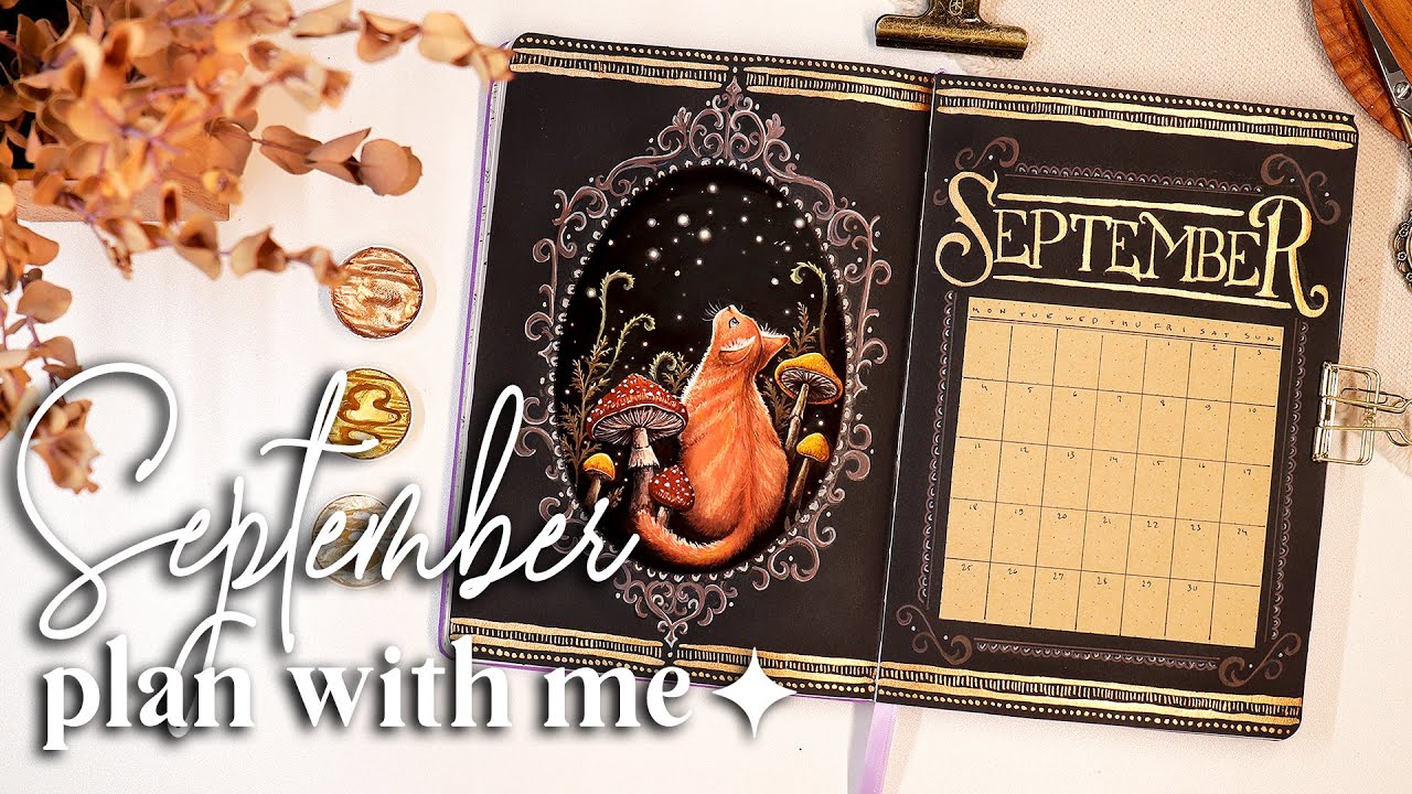 🍁 СЕНТЯБРЬ 2023 Планируй со мной // Оформление месяца в Bullet Journal