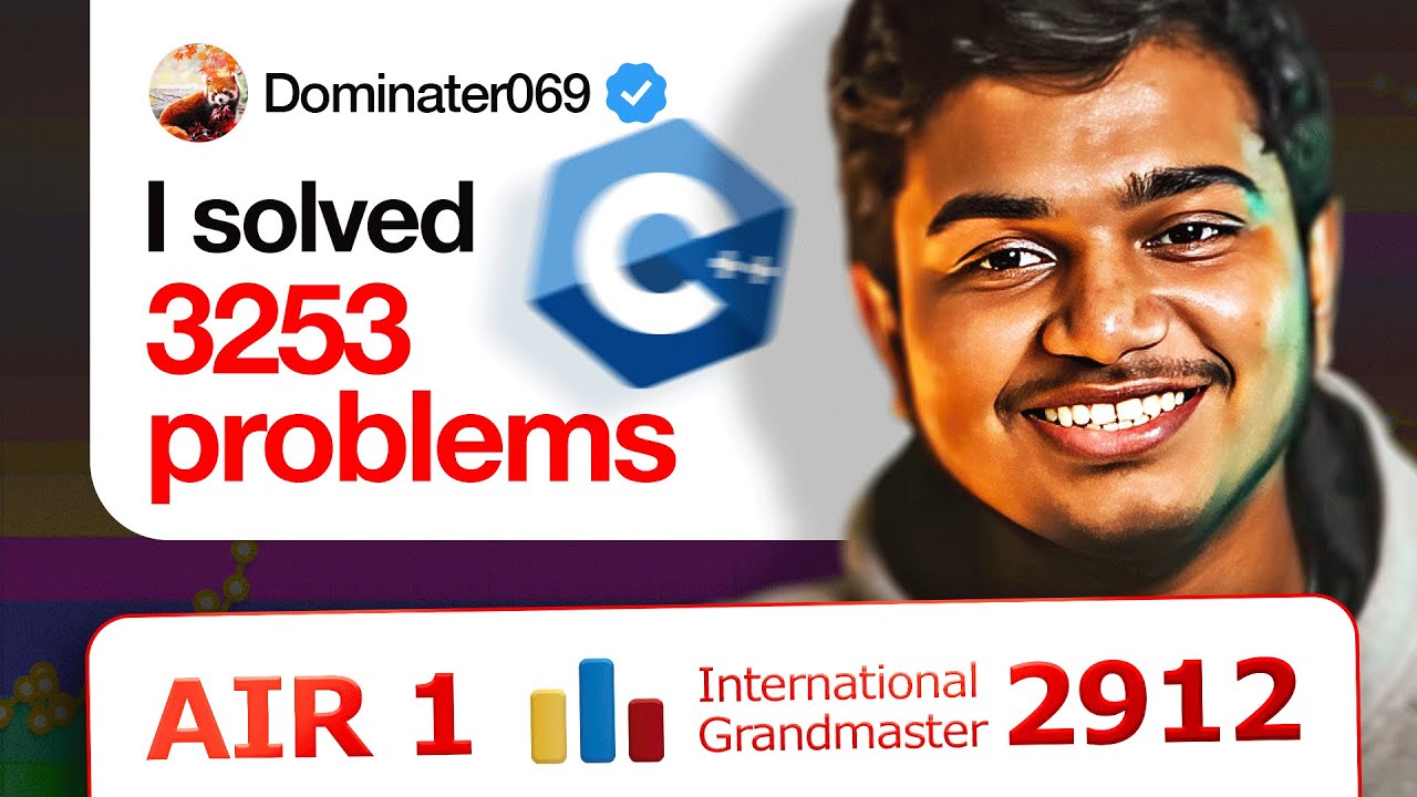 Journey to Becoming a Codeforces Grandmaster | 2800+ Profile, IOI + ICPC + AI in CP ft. Dominater069