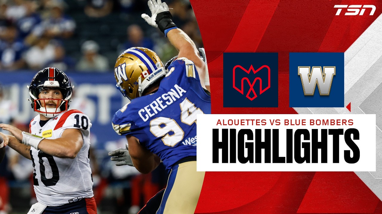 CFL WEEK 13: Montreal Alouettes vs. Winnipeg Blue Bombers | Full Highlights