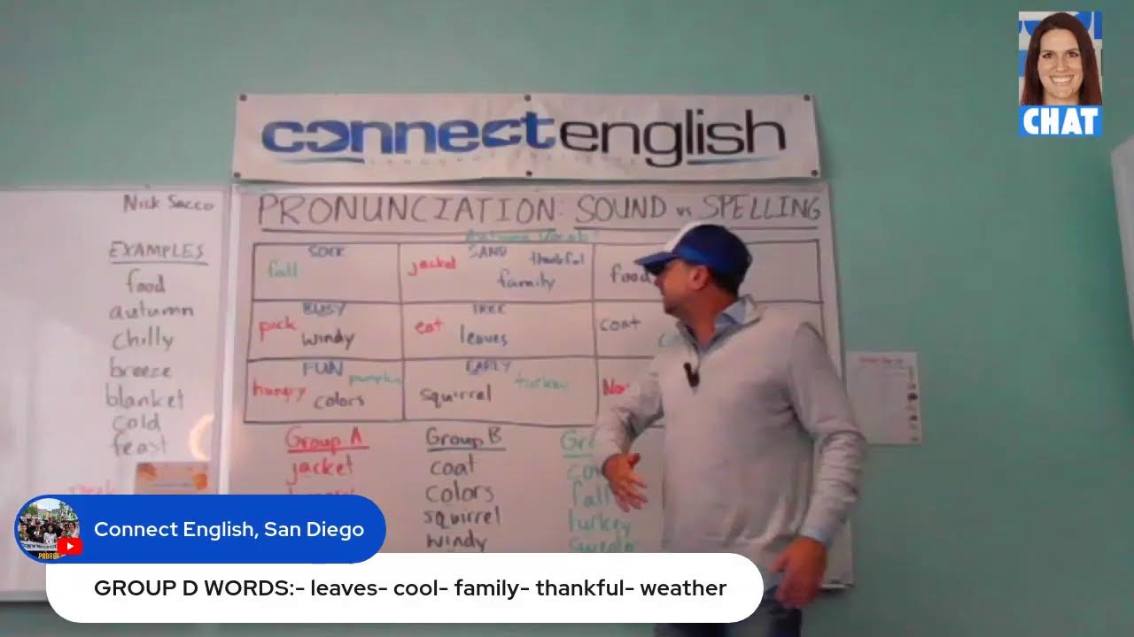 Pronunciation Class - Fall/Autumn Vocabulary