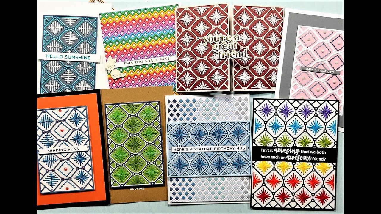 Spellbinders Large Die of the Month December 2021 | Stitching | Layered Dies