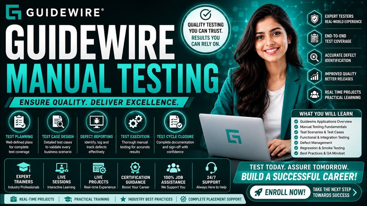 Guidewire Testing Course | Guidewire Testing Training |Guidewire Testing Certification and Placement