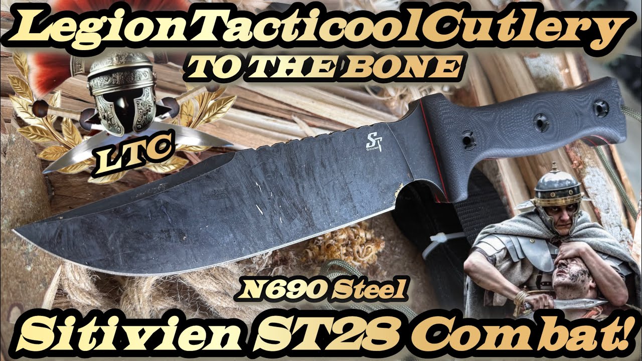 Sitivien ST28 combat blade in N690 Steel.  A battle beast!