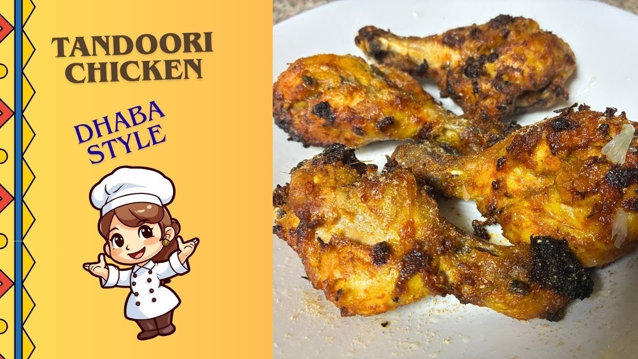 Desi Tandoori Chicken | Dhaba Style| Air Fryer Receipe| Chicken Tandoor Desi