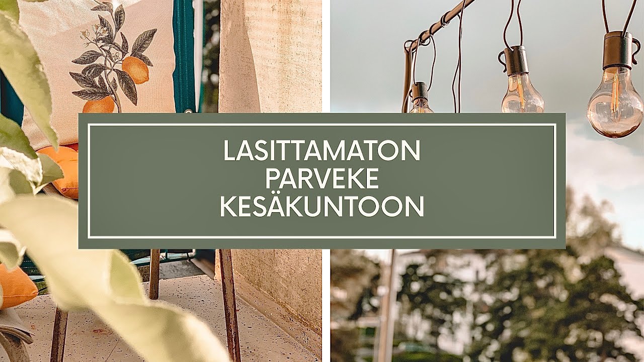 PARVEKE KESÄKUNTOON ☀︎ Vintage tuolien kunnostus ♺  Hyötyviljely ❊ Aurinkoenergia ❂ Boheemi sisustus