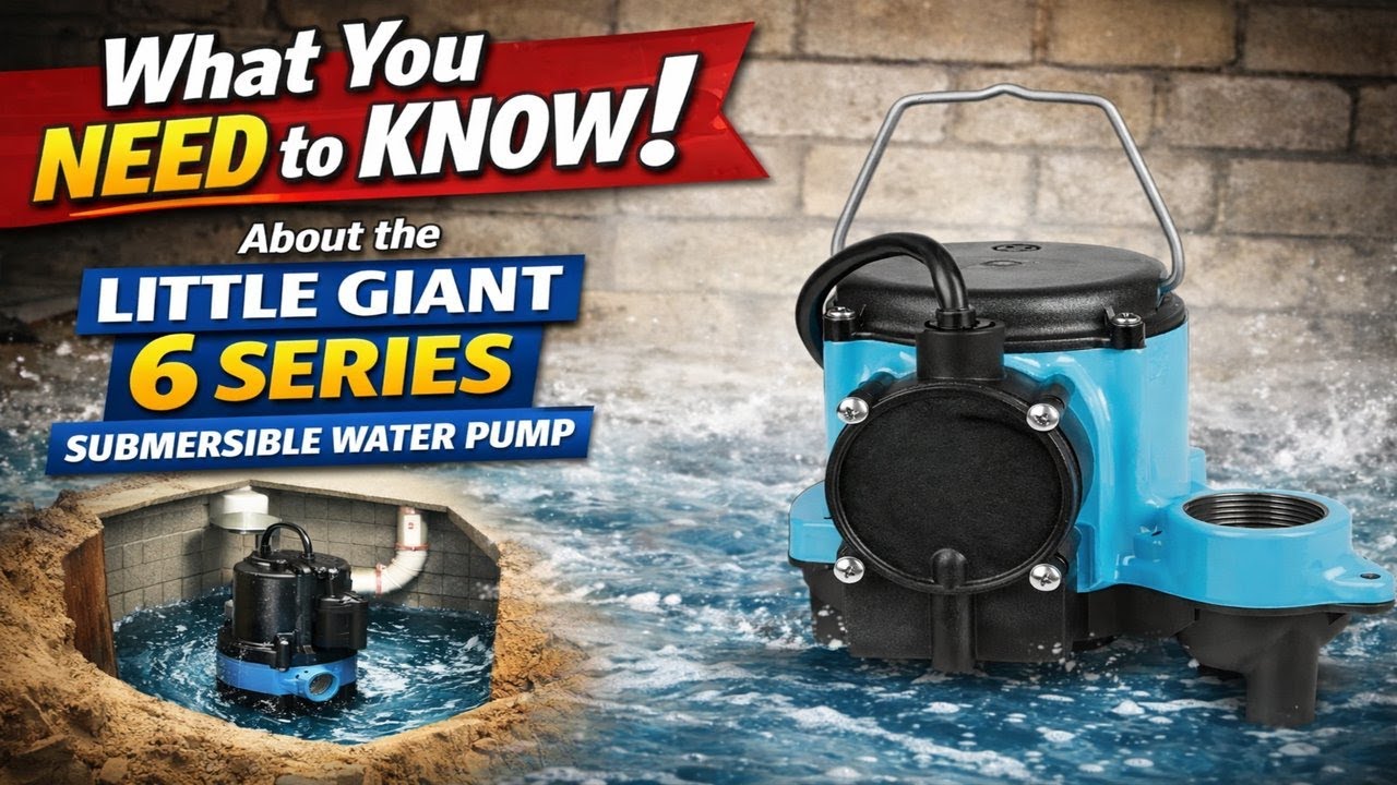 Here’s what You Need to Know! About the Little Giant 6 series Submersible Water Pump.