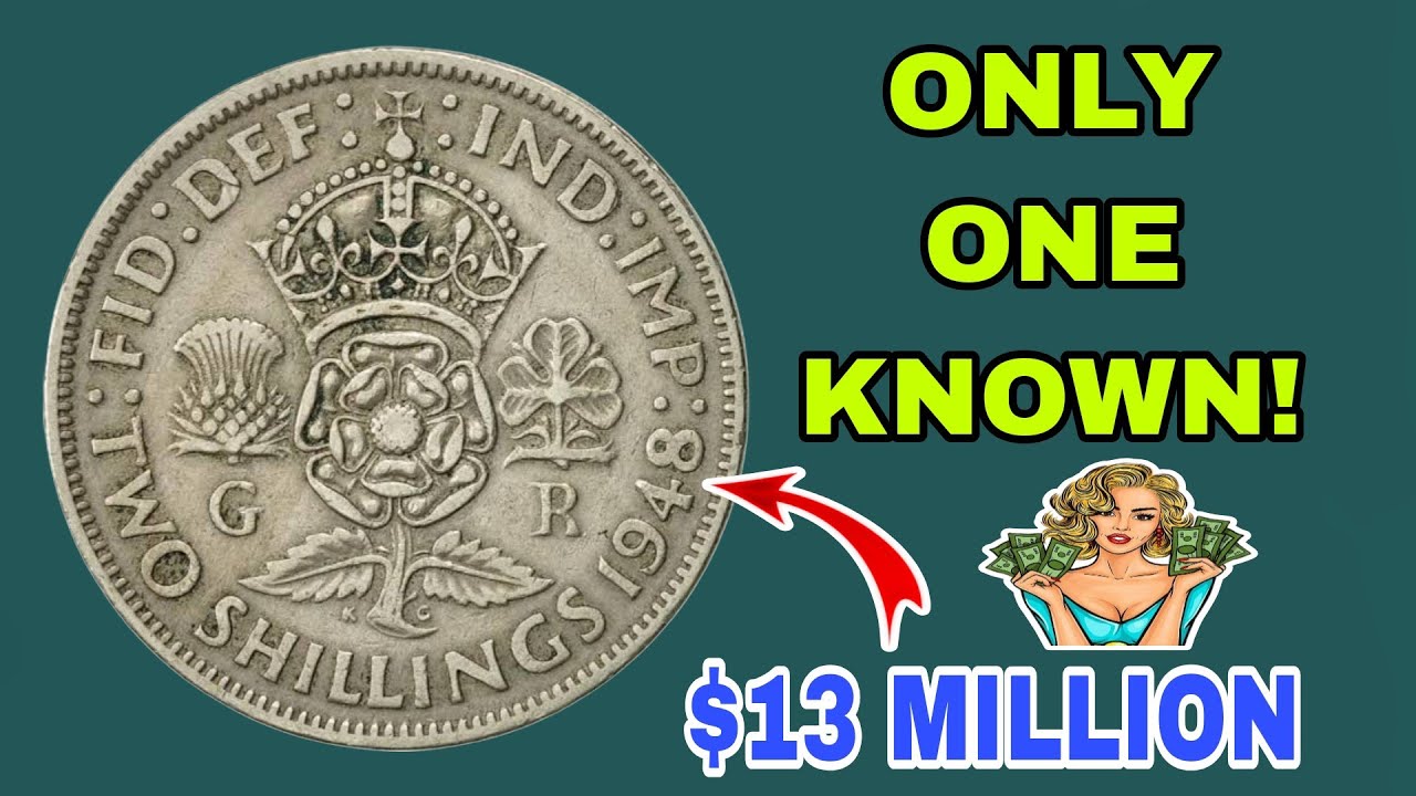 Top 1 Most Valuable Two Shilling 1947 .1948 Coins Worth Millions Rare coin history Uk two shillings.
