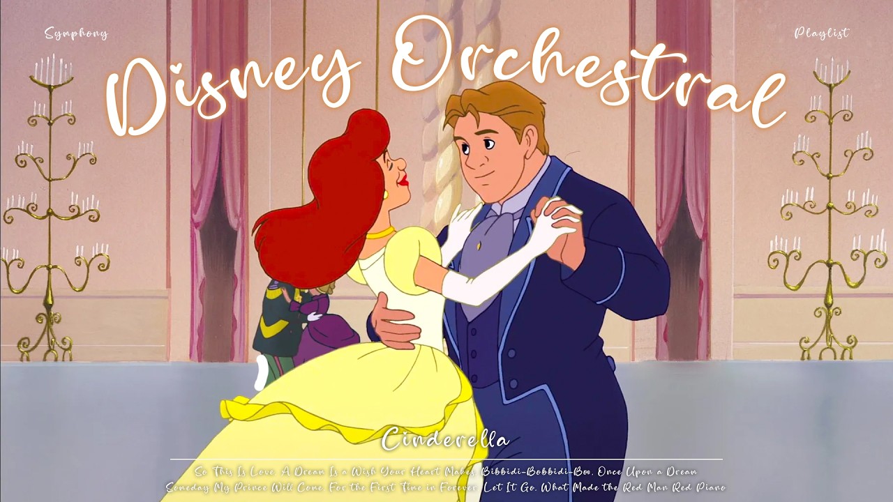 💖 a love story in a golden ballroom ✨ disney nostalgic orchestra for relaxation