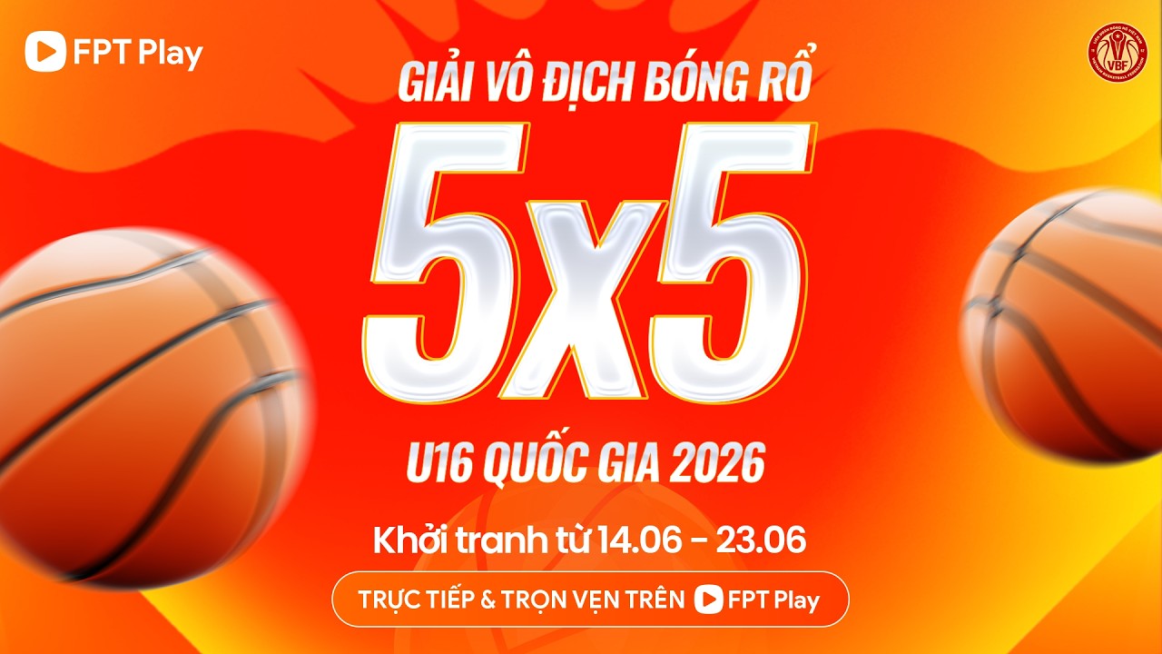 🔴 Giải V&ocirc; Địch B&oacute;ng Rổ Trẻ 5x5 U16 Quốc Gia Năm 2026 - Nữ: Đ&agrave; Nẵng vs CAND - New Sports